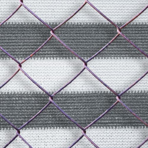 Relaxdays Garden Privacy Screen, for Balcony & Patio, UV Resistant, HDPE, 1 m x 6 m, Grey/White