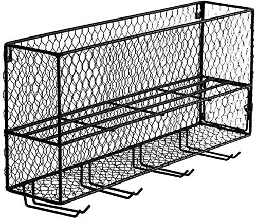 NEOCHY Wine Rack Modern Wall-Mounted Floating Goblet Hanging Wine Bottle Display Rack Retro Living Room Bar Decoration