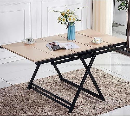 Multifunctional Shelf, Extendable Dining Table, Folding Dining Table, Deformed Telescopic Bookshelf, Space Saving Convenient Storage Kitchen Tabl