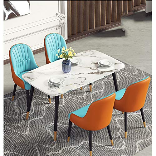 dining chair Kitchen Dining Room Furniture Chairs Modern PU Leather Design Dining Chair Soft Padded Seat Office Lounge Chair Reception Chair (Col