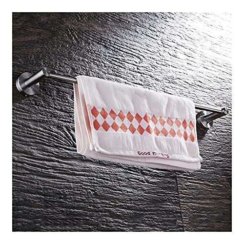HIGOH Towel Rack Towel Bar Towel Bars Stainless Steel Towel Rack, Wall-Mounted Bathroom Towel Holders, Single Rail Bath Storage Shelf Bathroom Ac
