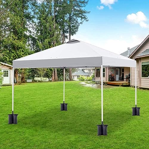 Nicoone Gazebo Weights Bags, Sand Bags Leg Weights for Pop up Canopy Tent, Patio Umbrella, Outdoor Furniture, Green (Bags Only, Sand Excluded)