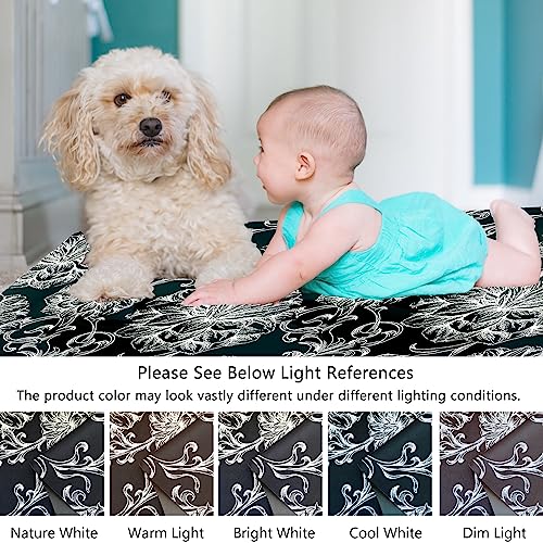 Cosilyt Extra Large 3×5 Feet 1/10" Ultra Thin Front Door Mat Indoor Entryway Area Rug for Inside Entry, Non Slip Washable Rubber Interior Door Ma