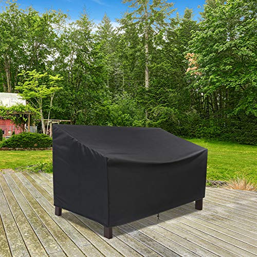 Onlyme Garden Bench Cover, 4 Seater Garden Furniture Covers for Outdoor Sofa Waterproof Patio Bench Seat Cover - 190x66x89cm