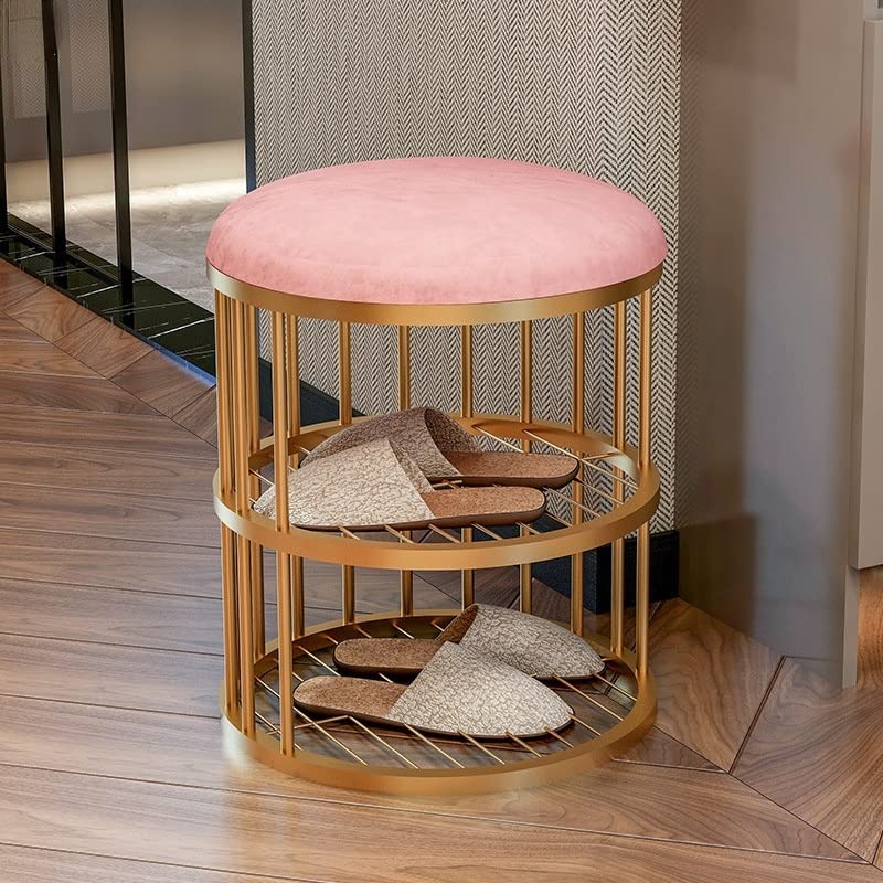 MJWDP Nordic Shoe Changing Stool Home Entrance Shoe Cabinet Shoe Stool Cabinets