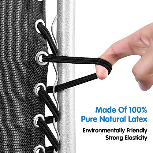 Yiezio Replacement Cords for Zero Gravity Chair(4 Cords), Universal Replacement Laces Zero Gravity Patio Recliner Repair Tool Nylon Stretch Cord