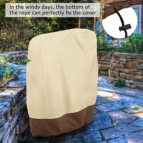 Nvanvmm Outdoor Folding Deck Chair Cover Waterproof Balcony Outdoor Folding Deck Chair Garden Sunbathing Deck Chair Cover