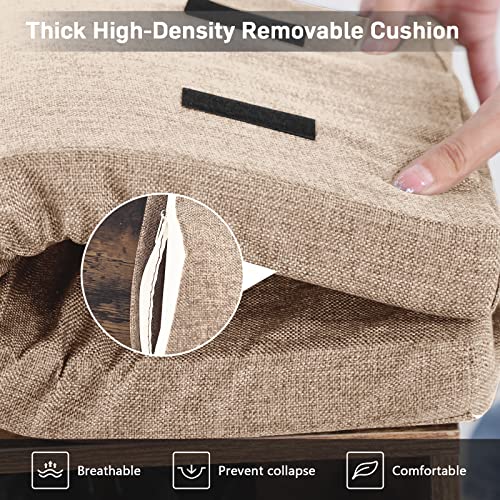 MAISON ARTS Shoe Storage Bench, Entryway Shoe Bench with Storage Drawers, Shoe Cabinet Bench Seat for Entryway Hallway Bedroom Living Room, Rusti