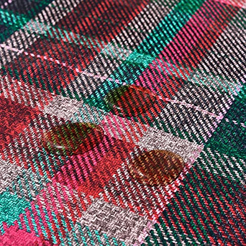 LOHASCASA Christmas Tablecloth Vinyl Oilcloth Tablecloth Small Rectangle Peva Vynle Wipeable PVC Waterproof Plastic Spill Proof Tablecloths Weigh