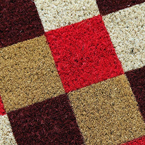 Coco&Coir Door Mat | Natural Coir | Non-Slip | Thick Coir | Premium Quality | Rubber Backed | Eco-Friendly | Indoor | Outdoor | Heavy Duty | Entr