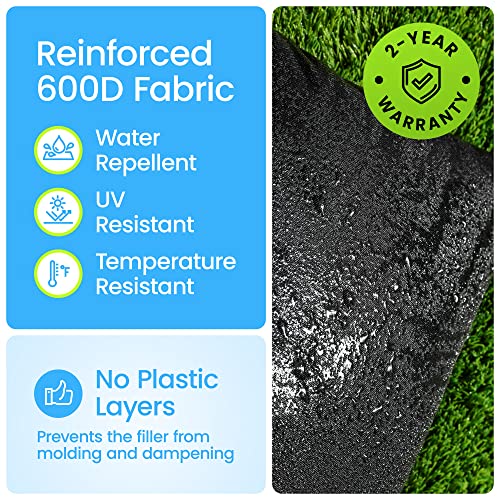 Rhino BaseMate Umbrella Base Weights Outdoor Fillable Sandbags | Weatherproof Patio Furniture Weights | 2 Sandbag Weights for 49 lb. Each | Arche