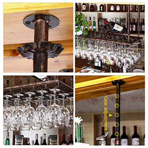 Stylish Simplicity Stylish Simplicity Industrial Retro Bar Floating Wine Rack Stylish Simplicity Glass Goblet Bracket Retro Iron Inverted Wine Gl