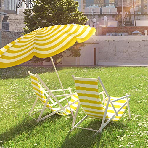 Relaxdays Sun Umbrella Lawn Stake, Garden Parasol Stand, Galvanized Steel, for Posts up to 32 mm, H=43 cm, Bronze