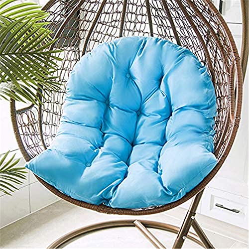 Egg Chair Cushion Hammock Chair Cushion Replacemen Detachable Hanging Egg Rattan Chair Pad- Thicken Washable Hanging Egg Hammock Chair Pads Round