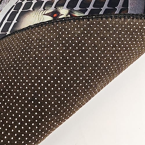 LOFIR Horror Movie Dancing Clown 3D Doormat for Halloween, Non-Skid Indoor/Outdoor Floor Mat with Checkered Illusion, Perfect for Bathroom, Kitch