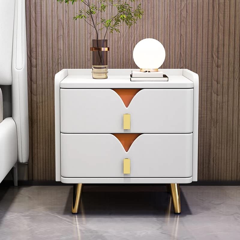 JJZXD Chevet Intelligente Avec Chargement Sans fil Armoire D'appoint Avec Tiroirs Tables Chevet LED Multifonctions