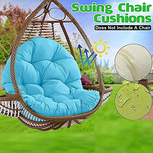 Egg Chair Cushion Hammock Chair Cushion Replacemen Detachable Hanging Egg Rattan Chair Pad- Thicken Washable Hanging Egg Hammock Chair Pads Round