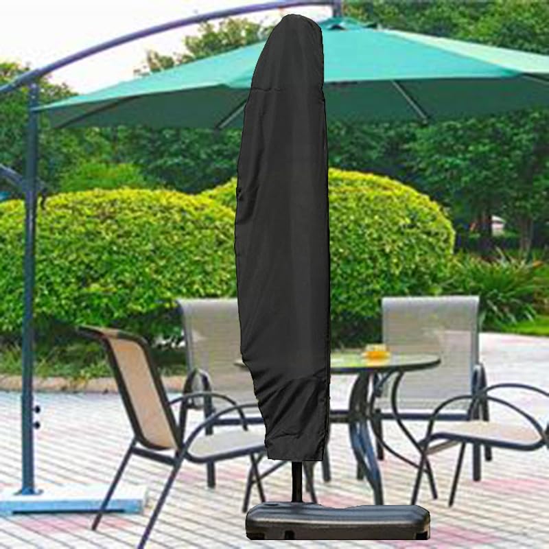 haqiu line Cantilever Parasol Cover Waterproof - Parasol Cantilever Cover Large Patio Umbrella Cover 265CM(50 * 70 * 40CM) (Cantilever 265x40/70/