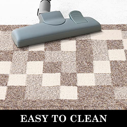 comfoyar Dirt Trapper Door Mats Indoor, Non Slip Machine Washable Entrance Rug, Super Absorbent Low Profile Floor mat for Dog Muddy Paws, Front D