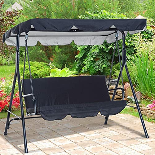 sinyea Replacement Canopy Swing Seat Chair,Swing Chair Canopy Replacement,Waterproof/UV Resistant Swing Canopy Cover, Cover Patio Hammock Cover T