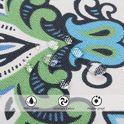 Magpie Fabrics Set of 2 Decorative Cushion Covers, 45 x 45 cm, Colourful Cushion Covers, Outdoor, Waterproof, Polyester, for Sofa, Bedroom, Outdo