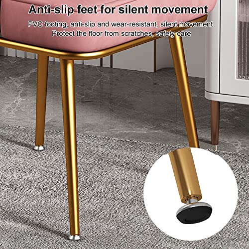 office chair gaming chair computer chair Velvet Vanity Chair with Black Legs,Modern Wide Side Dining Chairs No Wheels Upholstery Cute Make Up Cha