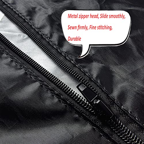 OUTLS Garden Furniture Cushion Storage Bag Large 173x76x51cm Oxford Fabric Waterproof Outdoor Cushion Covers With Handles Christmas Tree Bag Blac