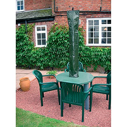Garden mile Green Waterproof Parasol Umbrella Cover - Large Size Garden Rotary Air Dryer Covers - Heavy Duty UV Protected Cantilever Parasol Cove