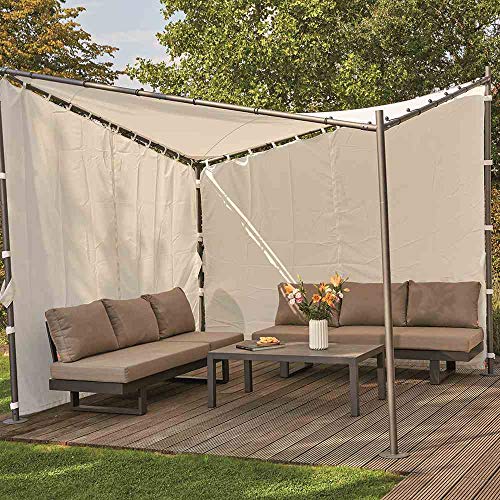 Siena Garden Berlino Side Panel for Gazebo, White