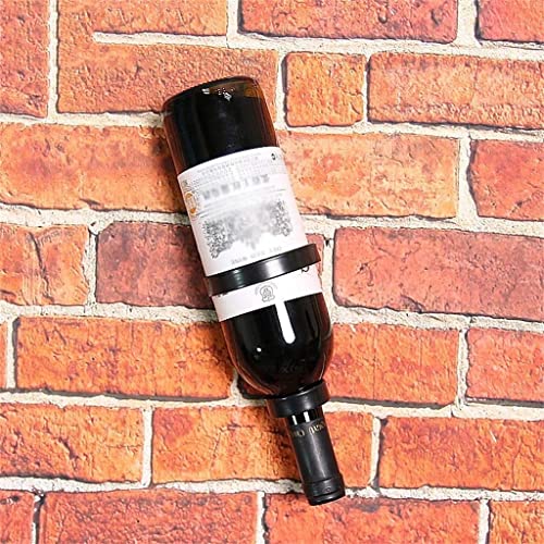 NEOCHY Wrought Iron Wine - Hanging Wall Wine Rack Display Rack Rack Upside Down Wine Bottle Rack