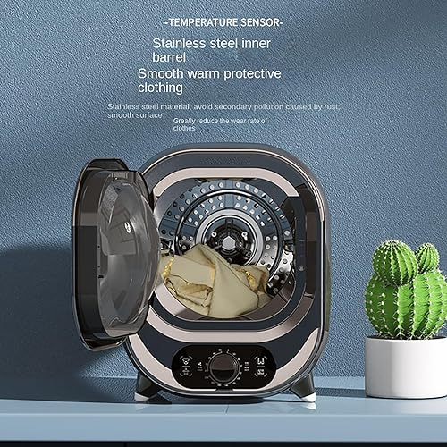 Tumble Dryer, 450W Mini Compact Tumble Laundry Dryer for Home, Electric Tumble Laundry Dryer For Apartment,Home,Dorm for Balconies, Bathrooms, an