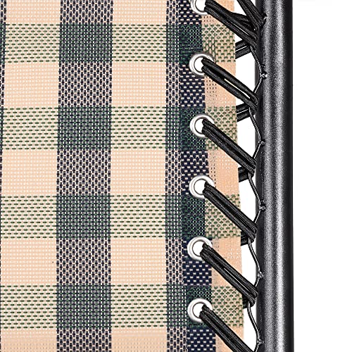 PATIKIL Gravity Chair Replacement Fabric, Anti-Gravity Chair Cloth Square Pattern Recliners Repair Tool Kit with with Cord Lace for Patio Outdoor