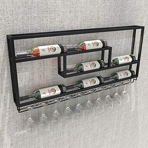 EYLINK Wine Racks,Modern Minimalist Wall Hanging Wine Bottle Rack Restaurant Fashion Creative Wall Hanging Wine Rack Cafe Bar Decoration Wine Gla