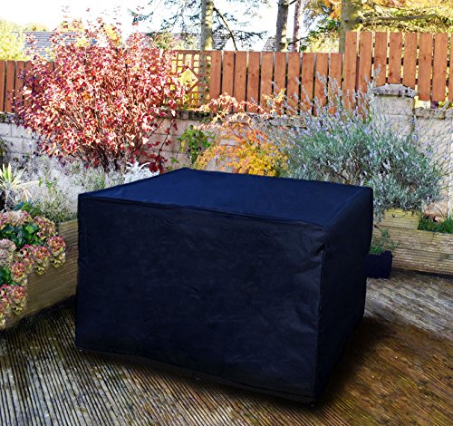 FiNeWaY Heavy Duty Rattan Cube Cover Outdoor Garden Patio Table Chair Seat Furniture Rain Waterproof Protector Protection Size 120cm x 120cm x 74