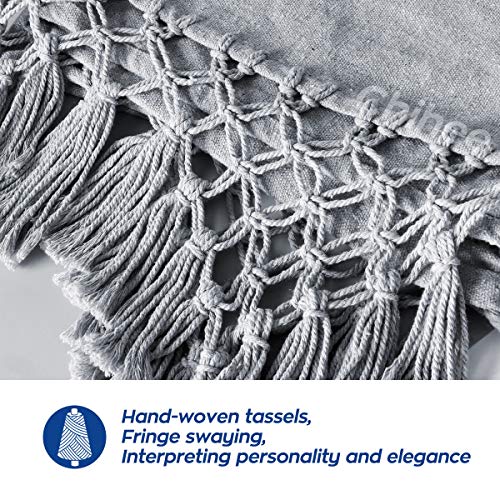 Chihee Hammock Chair Large Relax Hanging Swing Chair Cotton Weave for Superior Comfort Elegant Tassels Creative Metal Strong Spreader Bar 3-secti