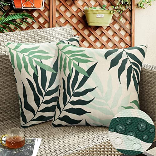 Garden Outdoor Waterproof Cushion Covers 30x50 cm Pack of 2 Decorative Cushion Covers Cushion Case for Sofa Couch Living Room Outdoor Patio Garde