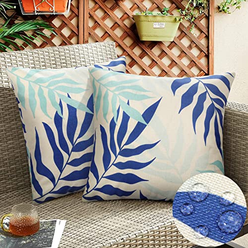 Garden Outdoor Waterproof Cushion Covers 30x50 cm Pack of 2 Decorative Cushion Covers Cushion Case for Sofa Couch Living Room Outdoor Patio Garde