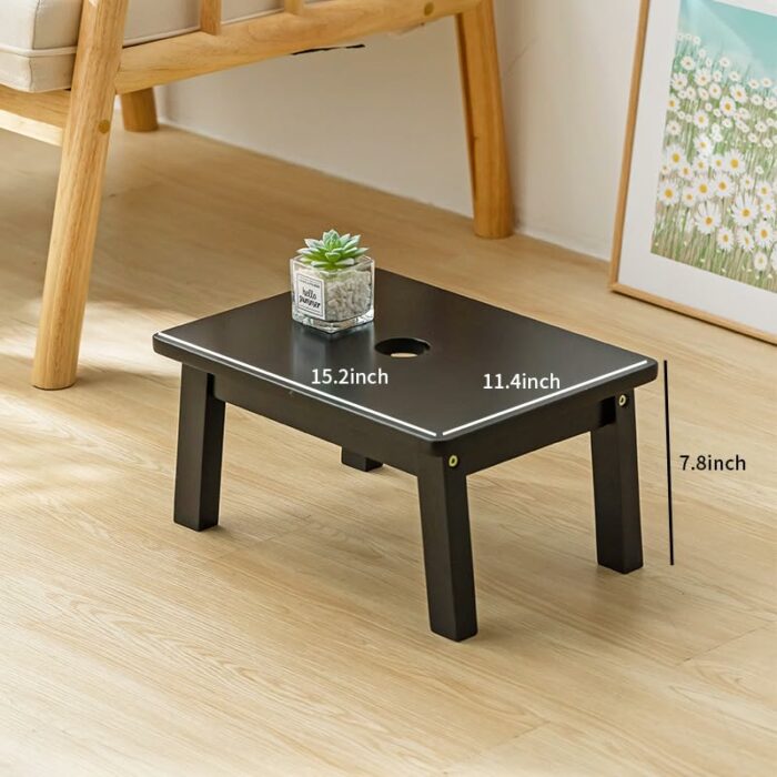 kailebao Foot Stools Wood Ottomans for Sofa Small Foot Stool Living Room Ottoman Foot Fest for Bedroom Wood Bathroom Potty Stool & Kitchen Stool
