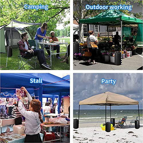 MRWiZMS Gazebo Water Weights Bag, Portable Leg Weights Water Fillable Weights,Leg Weights for Pop Up Gazebo,Patio Umbrella, Outdoor Furniture,4 P