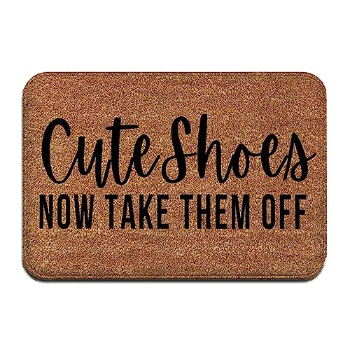 POMOTER Door Mats Outdoor Deliveries Pineapple Belong On Pizza for Front Door Indoor Entrance Low Profile Non Slip Rubber Back Rugs for Floor -Is