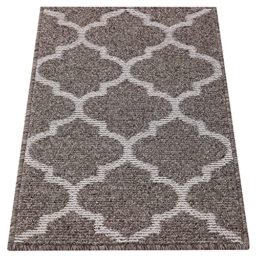 OLANLY Indoor Door Mat, 30x17, Non-Slip Absorbent Resist Dirt Entrance Mat, Washable Low-Profile Inside Floor Mat Doormats for Entryway, Brown