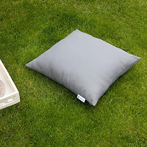 Proheeder Waterproof Outdoor Scatter Cushion Covers 45 x 45cm - Set of 4 Water Resistant Decorative Square Patio, Bench, Tent, Balcony and sofa G