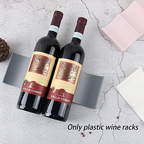 European Style Wine Rack,Anti Slip Table Top Home Fridge Shelf, Countertop Plastic Wine Bottle Display Mat Can Easy Stacker Storage Rack For Kitc