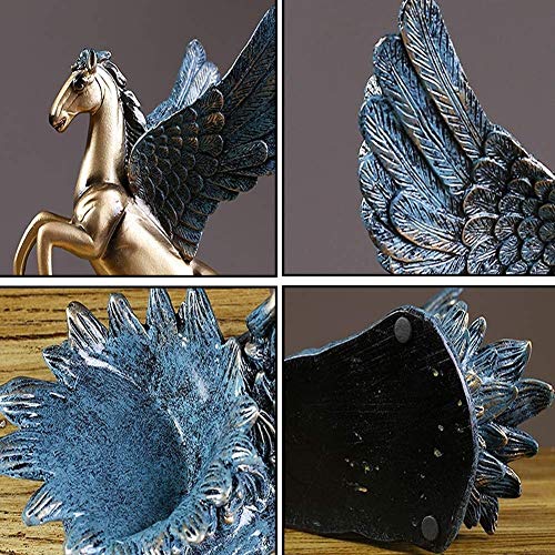 n/a Antique Flying Horse Art Model Pegasus Wine Rack Artwork Rack Party Cabinet Sculpture Home Decoration Accessories