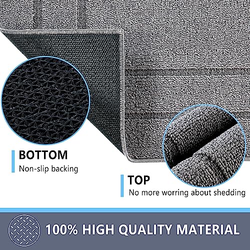 REFETONE Indoor Doormat, 24x36, Front Back Door Rug, Non Slip Absorbent Resist Dirt Machine Washable Door Mat, Low-Profile Inside Floor Mat for E