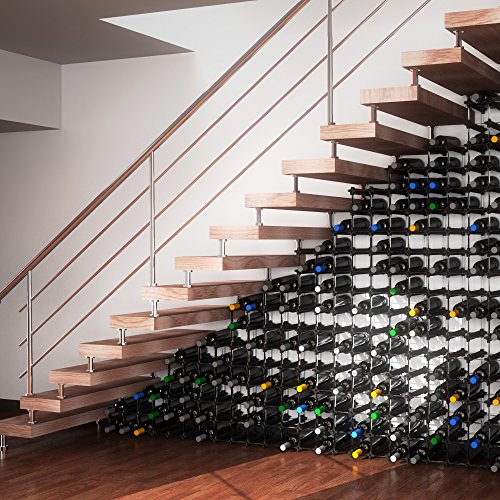 NOOK Wine Rack Large Kit 50 - Bottle Rack with Modular System - Practical Wine Rack Bottle Holder