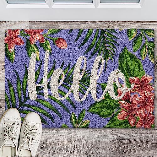 Relaxdays Coir Doormat, 80% coconut 20% plastic, Multicoloured, 40 x 60 cm
