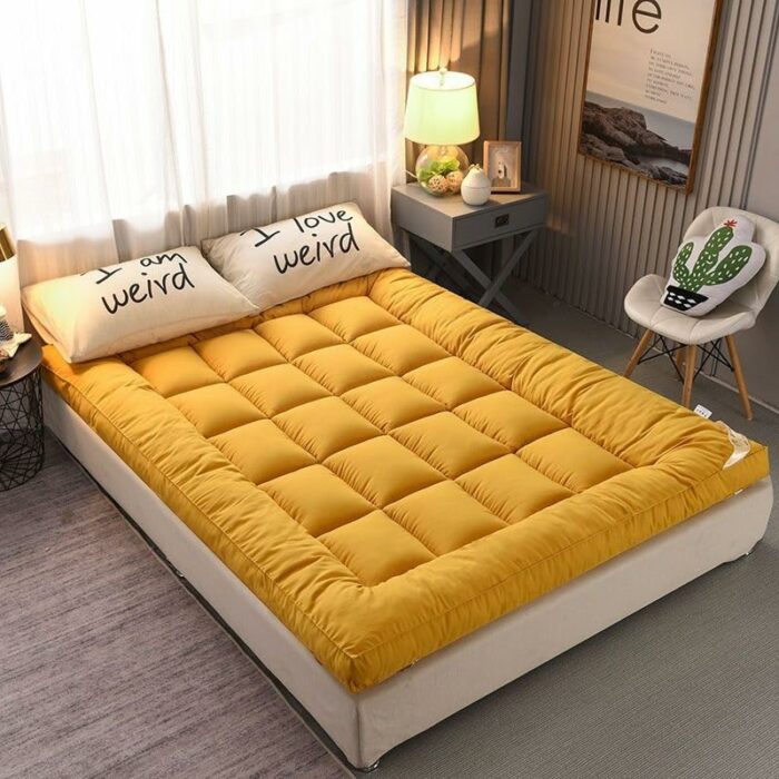 Sleeping Floor Mattress, Breathable Slow Rebound Japanese-Style Futon Tatami Mattress, Roll Up Mattress Boys Girls Dormitory Mattress Pad (Color