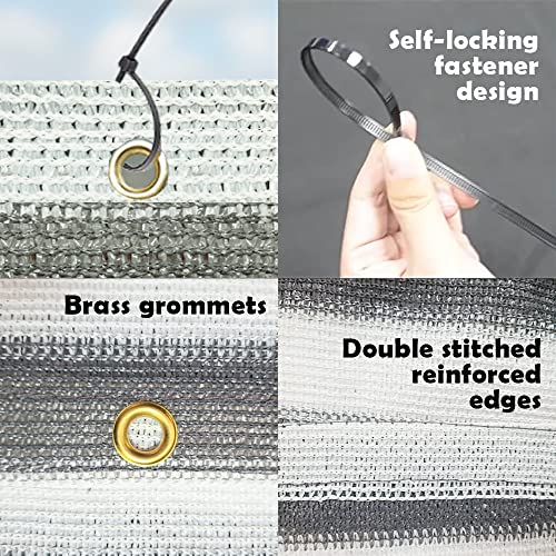 POYEE 0.9 x 6 m Black Balcony Privacy Screen Fence Cover UV Protection Weather Resistant Waterproof Shade Cloth for Outdoor Patio Apartment Backy