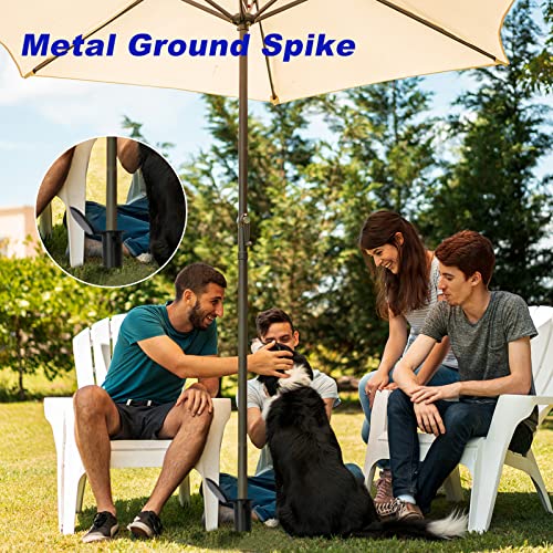 Jumua Washing Line Spike ,Plastic Screw Rotary Washing Line Parasol Ground Spike 32mm 35mm 40mm 50mm Diameters for Flags, Activity Poles, Bird Fe